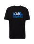 Karl Lagerfeld Tricou albastru / negru / alb murdar - Pled.ro