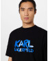 Karl Lagerfeld Tricou albastru / negru / alb murdar - Pled.ro