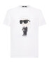 Karl Lagerfeld Tricou bej / negru / alb - Pled.ro