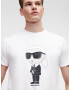 Karl Lagerfeld Tricou bej / negru / alb - Pled.ro