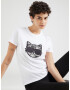 Karl Lagerfeld Tricou 'CHOUPETTE' negru / alb - Pled.ro