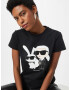 Karl Lagerfeld Tricou crem / negru / alb - Pled.ro