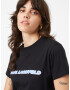 Karl Lagerfeld Tricou 'Future' azur / negru / alb - Pled.ro