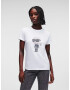 Karl Lagerfeld Tricou gri / alb - Pled.ro