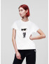 Karl Lagerfeld Tricou 'Ikonik 2.0' crem / negru / alb murdar - Pled.ro