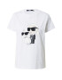 Karl Lagerfeld Tricou 'Ikonik 2.0' crem / negru / alb murdar / alb natural - Pled.ro