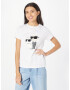 Karl Lagerfeld Tricou 'Ikonik 2.0' crem / negru / alb murdar / alb natural - Pled.ro