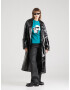 Karl Lagerfeld Tricou 'Ikonik 2.0' verde petrol / negru / alb - Pled.ro