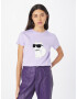 Karl Lagerfeld Tricou mov liliachiu / negru / alb - Pled.ro