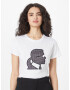 Karl Lagerfeld Tricou mov liliachiu / negru / alb - Pled.ro