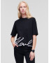 Karl Lagerfeld Tricou negru / alb - Pled.ro