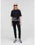 Karl Lagerfeld Tricou negru / alb - Pled.ro