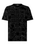 Karl Lagerfeld Tricou negru / alb - Pled.ro