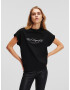 Karl Lagerfeld Tricou negru / alb - Pled.ro