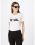 Karl Lagerfeld Tricou negru / alb - Pled.ro