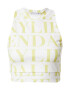 KENDALL + KYLIE Top galben citron / alb - Pled.ro