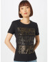 KENDALL + KYLIE Tricou auriu / negru - Pled.ro