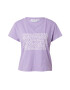 KENDALL + KYLIE Tricou lila / alb - Pled.ro