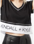 KENDALL + KYLIE Tricou negru / alb - Pled.ro