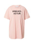 KENDALL + KYLIE Tricou roz / negru - Pled.ro