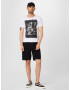 Key Largo Tricou 'DECIDE' negru / alb - Pled.ro