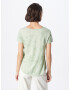 Key Largo Tricou 'DIRECTION' verde pastel / argintiu - Pled.ro