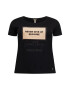 Key Largo Tricou 'GREAT' bej / negru / transparent - Pled.ro