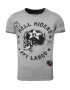 Key Largo Tricou 'HELL RIDERS' grej / negru - Pled.ro