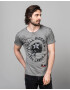 Key Largo Tricou 'HELL RIDERS' grej / negru - Pled.ro