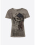 Key Largo Tricou 'MT INDIAN SKULL round' gri argintiu - Pled.ro