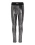 KIDS ONLY Leggings 'Ely' negru / argintiu - Pled.ro