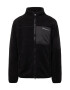 KnowledgeCotton Apparel Jachetă fleece negru / alb - Pled.ro