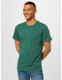 KnowledgeCotton Apparel Tricou 'ALDER' verde / alb - Pled.ro