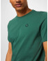 KnowledgeCotton Apparel Tricou 'ALDER' verde / alb - Pled.ro