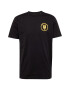 KnowledgeCotton Apparel Tricou galben / negru - Pled.ro