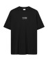 KnowledgeCotton Apparel Tricou negru / alb - Pled.ro