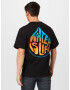 KnowledgeCotton Apparel Tricou 'WATERAID' azuriu / portocaliu / roșu pepene / negru - Pled.ro