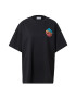 KnowledgeCotton Apparel Tricou 'WATERAID' turcoaz / portocaliu / roz / negru - Pled.ro