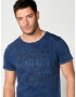 KOROSHI Tricou albastru denim - Pled.ro