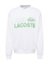 LACOSTE Bluză de molton verde deschis / alb - Pled.ro