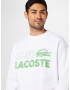 LACOSTE Bluză de molton verde deschis / alb - Pled.ro