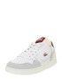 LACOSTE Sneaker low 'T-CLIP 223 5 SFA' gri deschis / roșu burgundy / alb - Pled.ro