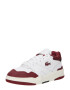 LACOSTE Sneaker low 'LINESHOT' roșu burgundy / alb - Pled.ro