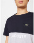 LACOSTE Tricou bleumarin / gri deschis / verde / alb - Pled.ro