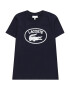 LACOSTE Tricou bleumarin / alb - Pled.ro