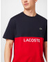 LACOSTE Tricou albastru noapte / verde / roșu / alb - Pled.ro