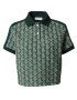 LACOSTE Tricou crem / verde - Pled.ro