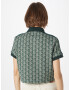 LACOSTE Tricou crem / verde - Pled.ro