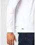 LACOSTE Tricou gri / alb - Pled.ro