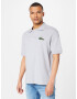 LACOSTE Tricou gri / verde / alb - Pled.ro